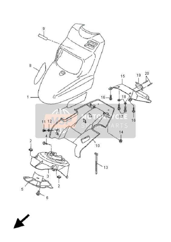 9020105X0000, Rondelle,  Plate, Yamaha, 3